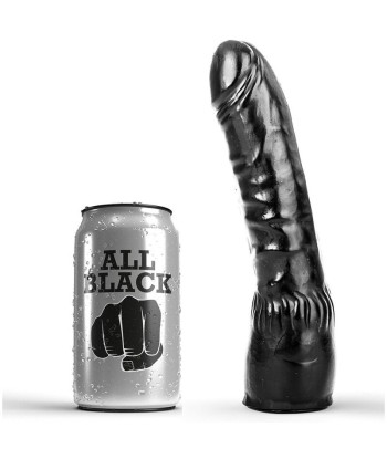 ALL BLACK - DILDO NEGRO REALÍSTICO 20 CM