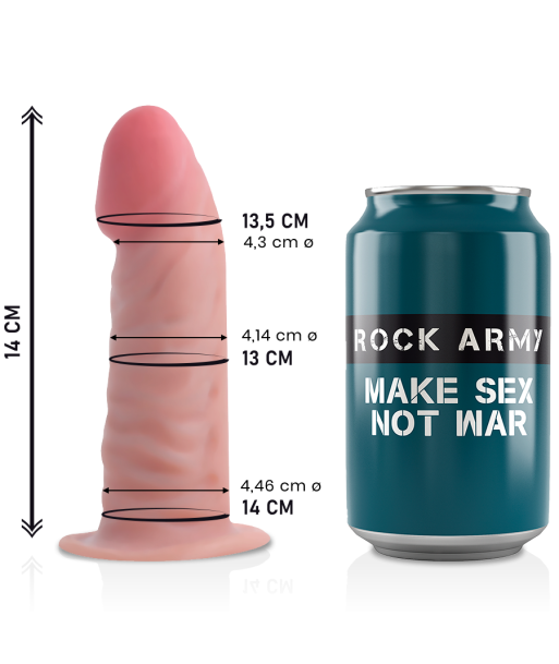 ROCKARMY -TIGER DILDO REALISTA DUAL DENSITY14 CM -O- 4.46 CM ROCKARMY -TIGER DILDO REALISTA DUAL DENSITY14 CM -O- 4.46 CM