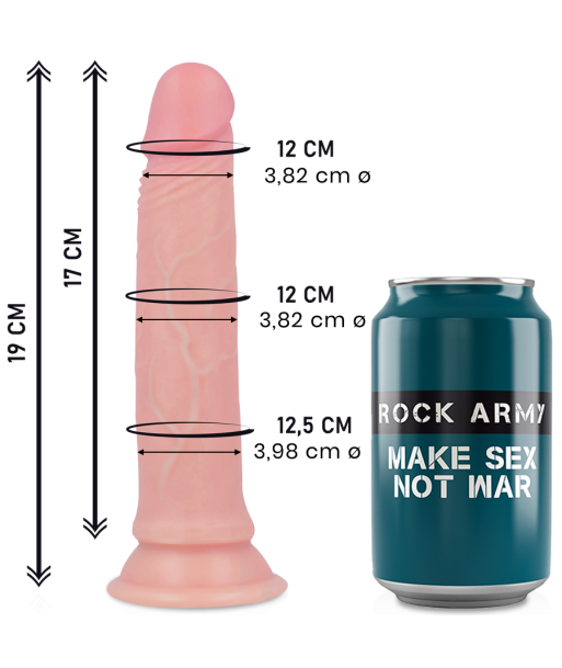 ROCKARMY - AVENGER DILDO REALÍSTICO LIQUID SILICONE 19 CM -O- 3.98 CM ROCKARMY - AVENGER DILDO REALÍSTICO LIQUID SILICONE 19 CM -O- 3.98 CM