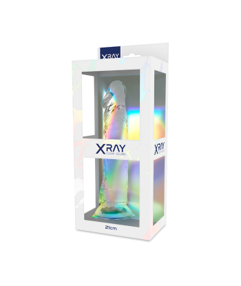 X RAY - CLEAR DILDO TRANSPARENTE 21 CM -O- 4 CM