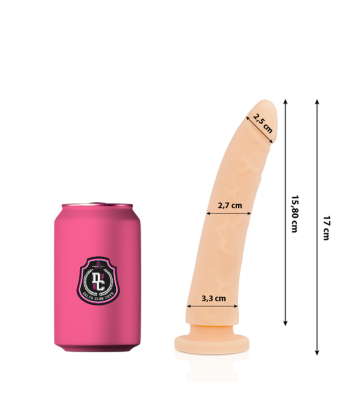 DELTA CLUB - DILDO REALISTA NATURAL SILICONA MEDICA 17 CM -O- 3 CM