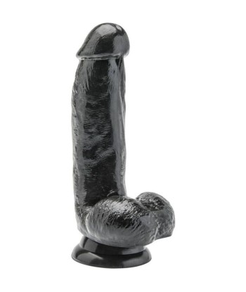 GET REAL - DILDO 12 CM CON TESTÍCULOS NEGRO