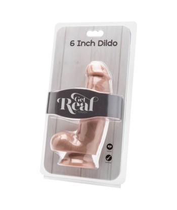 GET REAL - DILDO 12 CM CON TESTÍCULOS NATURAL
