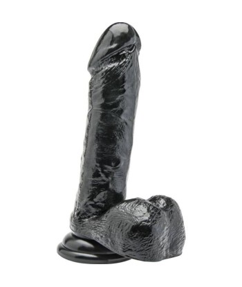 GET REAL - DILDO 18 CM CON TESTÍCULOS NEGRO