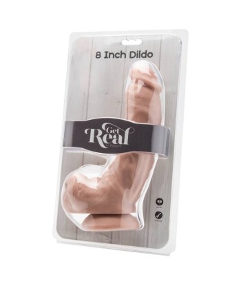 GET REAL - DILDO 20,5 CM CON TESTÍCULOS NATURAL