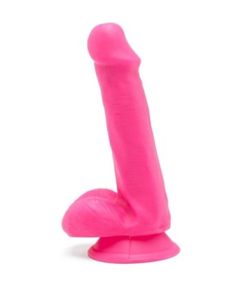 GET REAL - HAPPY DICKS DILDO 12 CM CON TESTÍCULOS ROSA