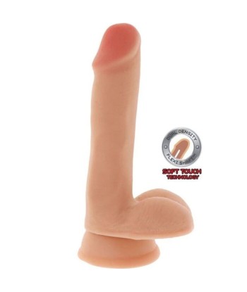 GET REAL - DUAL DENSITY DILDO 17 CM CON TESTÍCULOS NATURAL