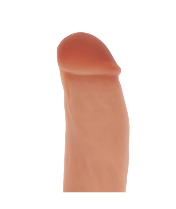 GET REAL - DILDO SILICONA 18 CM CON TESTÍCULOS NATURAL