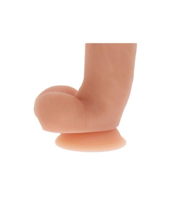 GET REAL - DILDO SILICONA 18 CM CON TESTÍCULOS NATURAL