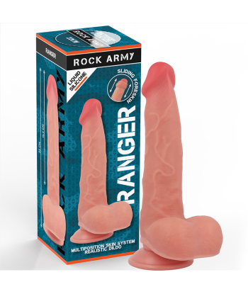 ROCKARMY - RANGER DILDO REALISTA DUAL DENSITY LIQUID SILICONE 22 CM -O- 3.6 CM