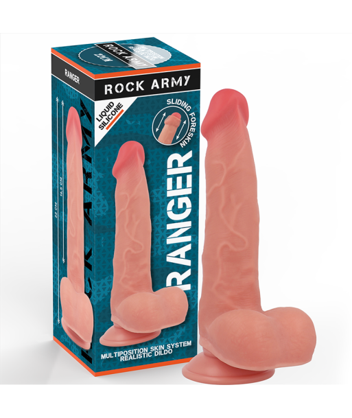 ROCKARMY - RANGER DILDO REALISTA DUAL DENSITY LIQUID SILICONE 22 CM -O- 3.6 CM ROCKARMY - RANGER DILDO REALISTA DUAL DENSITY LIQUID SILICONE 22 CM -O- 3.6 CM