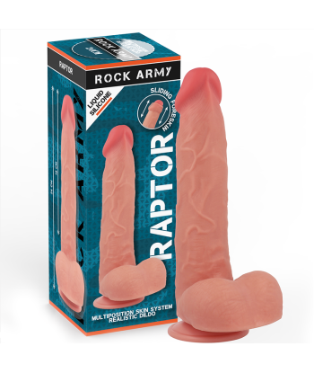 ROCKARMY - RAPTOR DILDO REALISTA DUAL DENSITY LIQUID SILICONE 24 CM -O- 4.4 CM