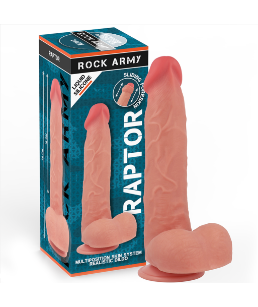 ROCKARMY - RAPTOR DILDO REALISTA DUAL DENSITY LIQUID SILICONE 24 CM -O- 4.4 CM ROCKARMY - RAPTOR DILDO REALISTA DUAL DENSITY LIQUID SILICONE 24 CM -O- 4.4 CM