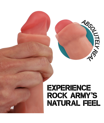 ROCKARMY - RAPTOR DILDO REALISTA DUAL DENSITY LIQUID SILICONE 24 CM -O- 4.4 CM