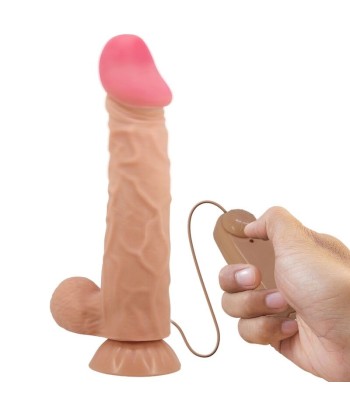 PRETTY LOVE - SLIDING SKIN SERIES DILDO REALÍSTICO CON VENTOSA PIEL DESLIZANTE CONTROL REMOTO NATURAL 24 CM