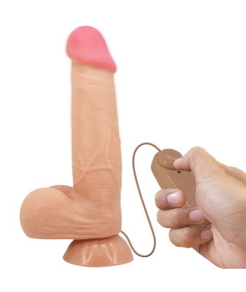 PRETTY LOVE - SLIDING SKIN SERIES DILDO REALÍSTICO CON VENTOSA PIEL DESLIZANTE CONTROL REMOTO NATURAL 21.8 CM