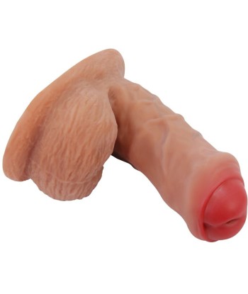 PRETTY LOVE - WARNELL DILDO ULTRA REALÍSTICO Y ELÁSTICO 9.5 CM MULATO