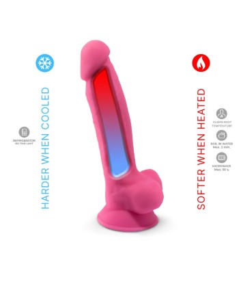 SILEXD - MODELO 1 PENE REALÍSTICO SILICONA PREMIUM SILEXPAN ROSA FLUORESCENTE 17.5 CM