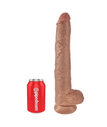 KING COCK PENE REALÍSTICO CON TESTÍCULOS 35.6 CM