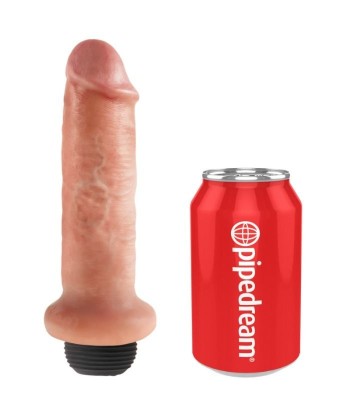 KING COCK - DILDO SQUIRTING 17.8 CM NATURAL