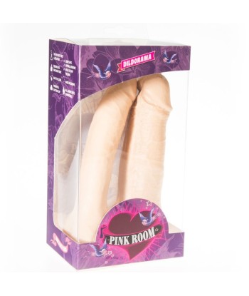 PINK ROOM - ARTHUS DILDO DOBLE REALÍSTICO NATURAL 17CM-15.5CM