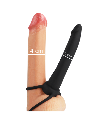 MYTHOLOGY - COBI ONYX ACCOMODATOR ARNÉS PARA DOBLE PENETRACIÓN SILICONA