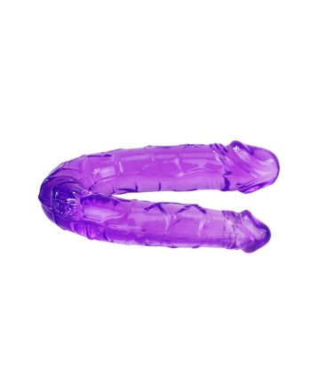 BAILE - DILDO DOBLE EN GELATINA FLEXIBLE LILA