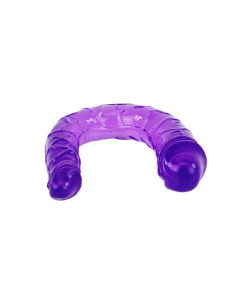 BAILE - DILDO DOBLE EN GELATINA FLEXIBLE LILA