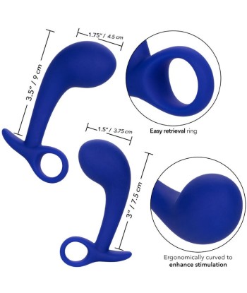 CALEXOTICS - ADMIRAL SET 2 PLUG ANAL AZUL