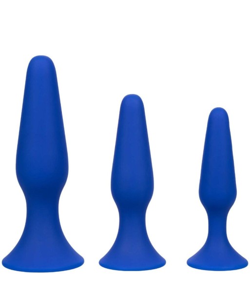 CALEXOTICS - ADMIRAL KIT 3 PLUG ANAL AZUL CALEXOTICS - ADMIRAL KIT 3 PLUG ANAL AZUL