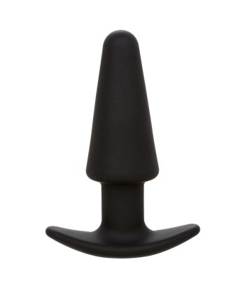 CALEXOTICS - ROCK BOTTOM PLUG ANAL CÓNICO 10 VIBRACIONES SILICONA NEGRO