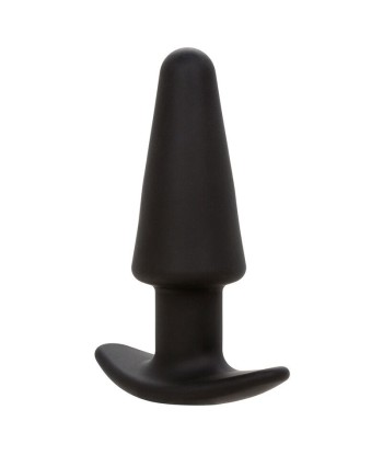 CALEXOTICS - ROCK BOTTOM PLUG ANAL CÓNICO 10 VIBRACIONES SILICONA NEGRO