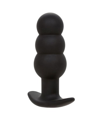 CALEXOTICS - ROCK BOTTOM PLUG ANAL CON CUENTAS 10 VIBRACIONES SILICONA NEGRO