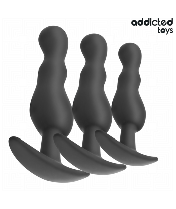 ADDICTED TOYS - SET DE 3 PLUG ANAL SILICONA MODELO 1
