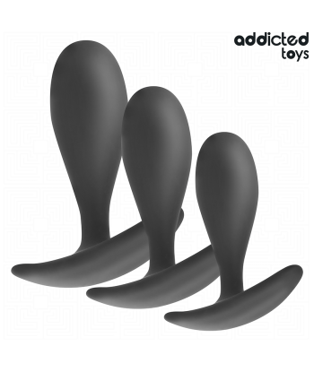 ADDICTED TOYS - SET DE 3 PLUG ANAL SILICONA MODELO 2