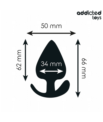 ADDICTED TOYS - PLUG ANAL SILICONA TALLA M 6,6 CM