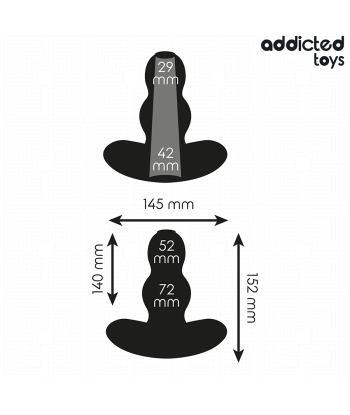 ADDICTED TOYS - PLUG ANAL HUECO SILICONA TALLA XXL 15,2 CM