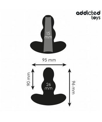 ADDICTED TOYS - PLUG ANAL HUECO SILICONA TALLA M 9,6 CM
