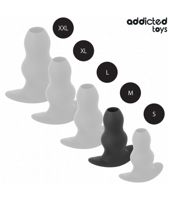 ADDICTED TOYS - PLUG ANAL HUECO SILICONA TALLA M 9,6 CM