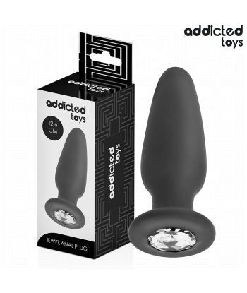 ADDICTED TOYS - PLUG ANAL CON JOYA SILICONA TALLA L 12,6 CM
