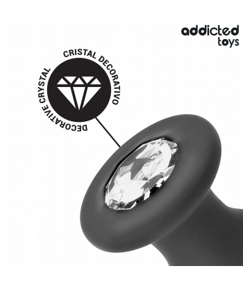 ADDICTED TOYS - PLUG ANAL CON JOYA SILICONA TALLA L 12,6 CM