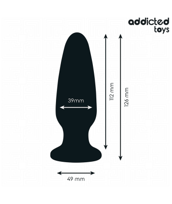 ADDICTED TOYS - PLUG ANAL CON JOYA SILICONA TALLA L 12,6 CM