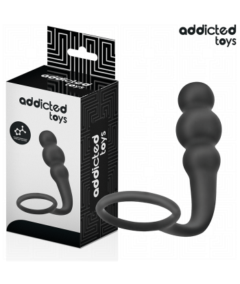 ADDICTED TOYS - PLUG ANAL CON ANILLO SILICONA MODELO 1