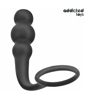 ADDICTED TOYS - PLUG ANAL CON ANILLO SILICONA MODELO 1