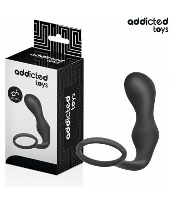 ADDICTED TOYS - PLUG ANAL CON ANILLO SILICONA MODELO 3