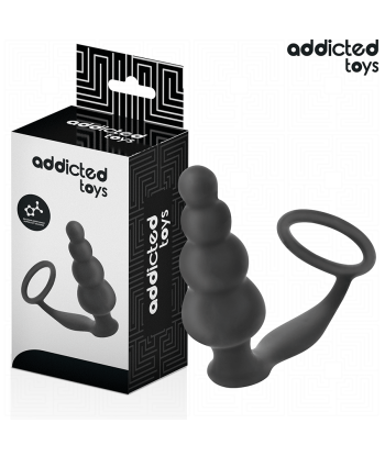 ADDICTED TOYS - PLUG ANAL CON ANILLO SILICONA MODELO 5