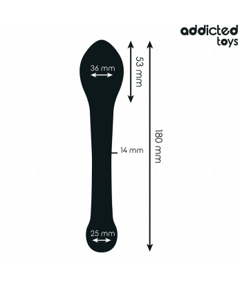 ADDICTED TOYS - ESTIMULADOR ANAL DOBLE SILICONA 18 CM