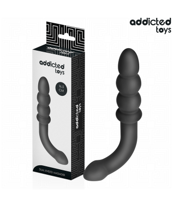 ADDICTED TOYS - MASAJEADOR ANAL DOBLE SILICONA 16,5 CM