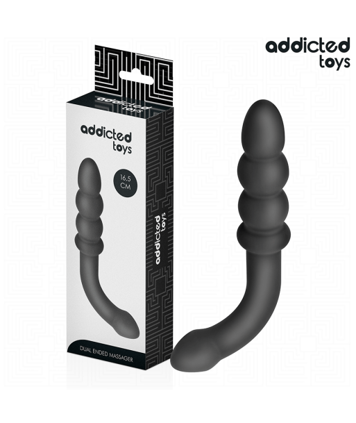 ADDICTED TOYS - MASAJEADOR ANAL DOBLE SILICONA 16,5 CM