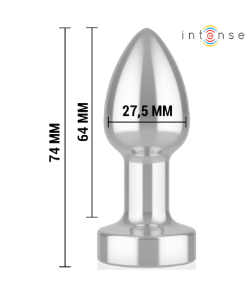 INTENSE - PLUG ANAL 10 VIBRACIONES METAL CON CONTROL REMOTO S